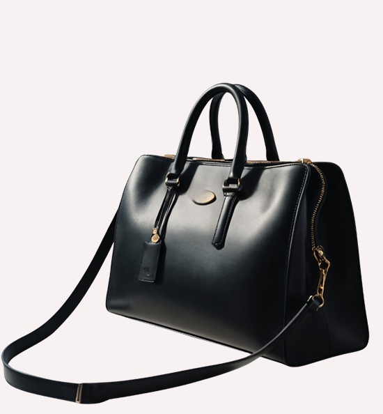 Black Leather Carryall 2
