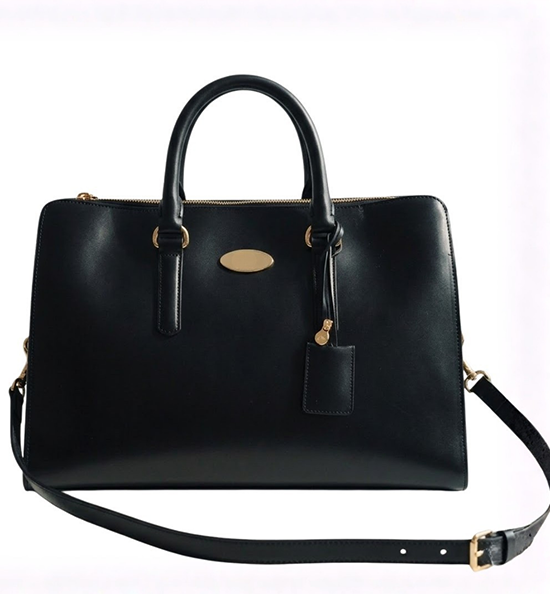 Black Leather Carryall 3