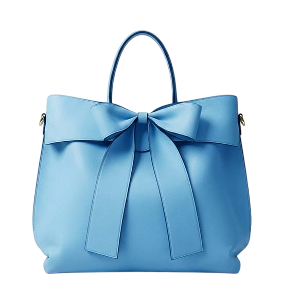 Blue Bow Satchel 3