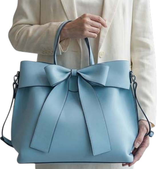 Blue Bow Satchel 4