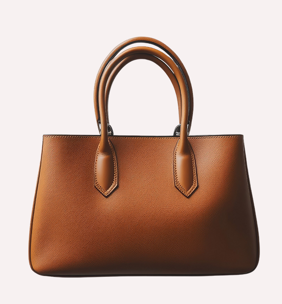 Cognac Grained Tote