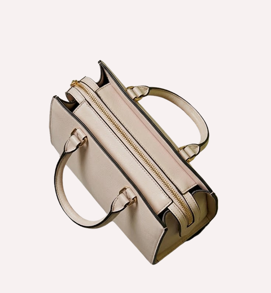 Neutral Leather Satchel 3