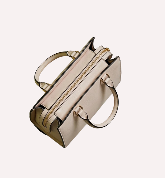 Neutral Leather Satchel 4