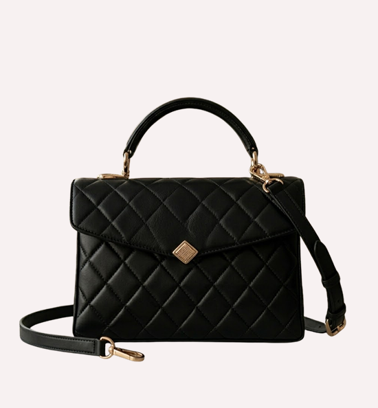 Quilted Flap Handbag