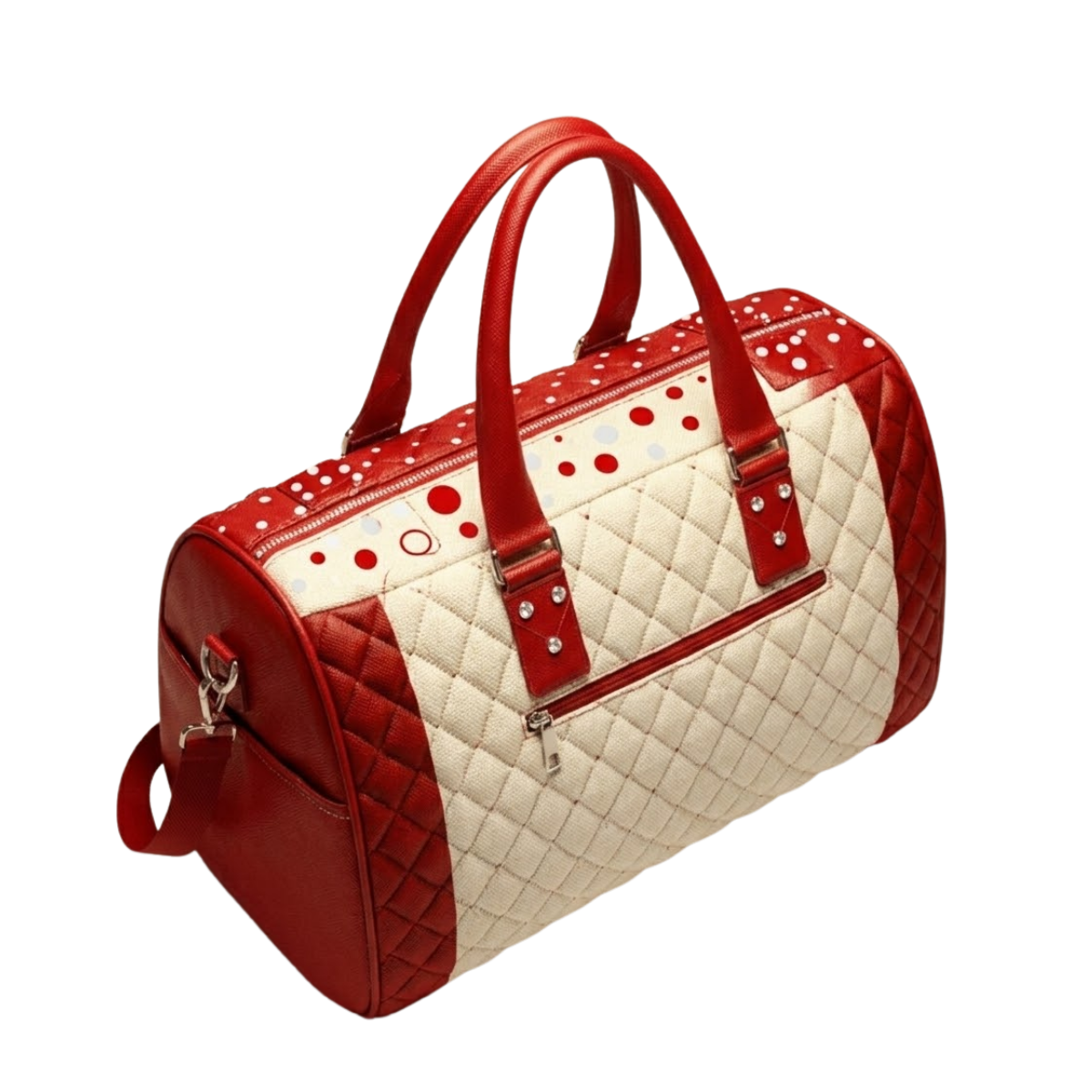 Quilted Two-Tone Duffel 2
