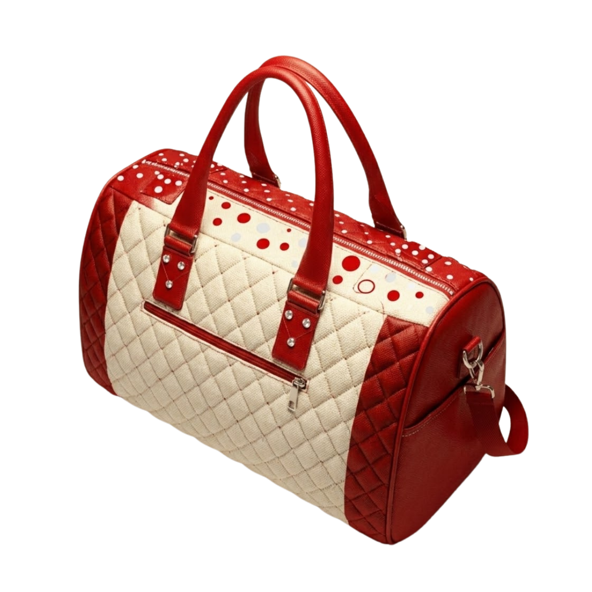 Quilted Two-Tone Duffel 4