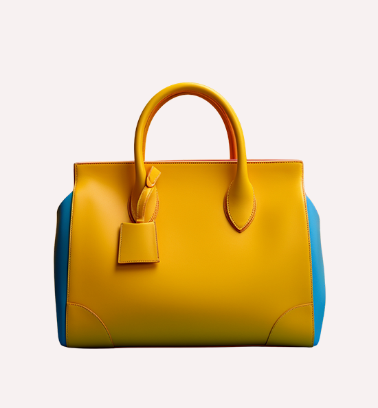 Yellow Saffiano Tote