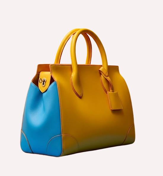 Yellow Saffiano Tote 3